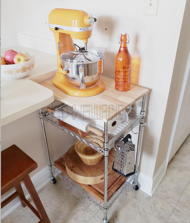 家用送餐小推車家用可移動小餐車廚房用收納周轉餐車-川井