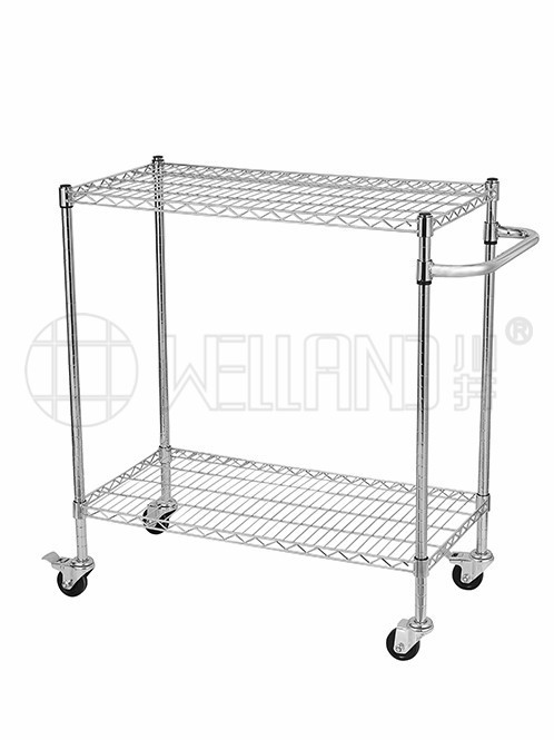 雙層防靜電周轉物料推車_可調小推車_廠家批發報價