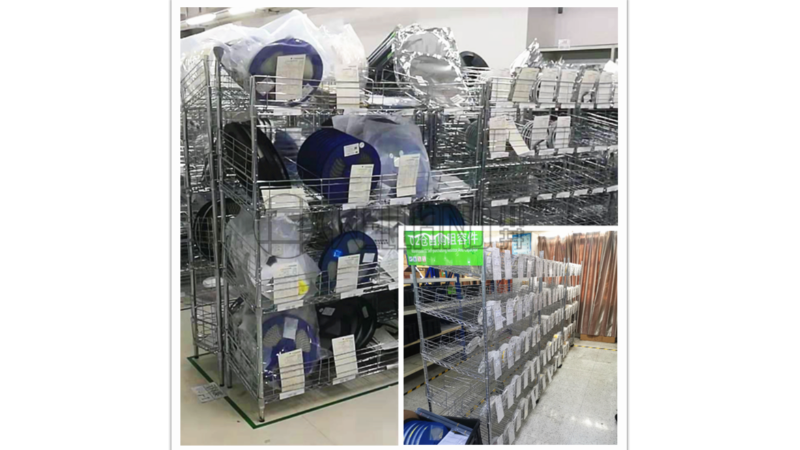 防靜電料盤架子金屬物料架SMT周轉推車峰網架