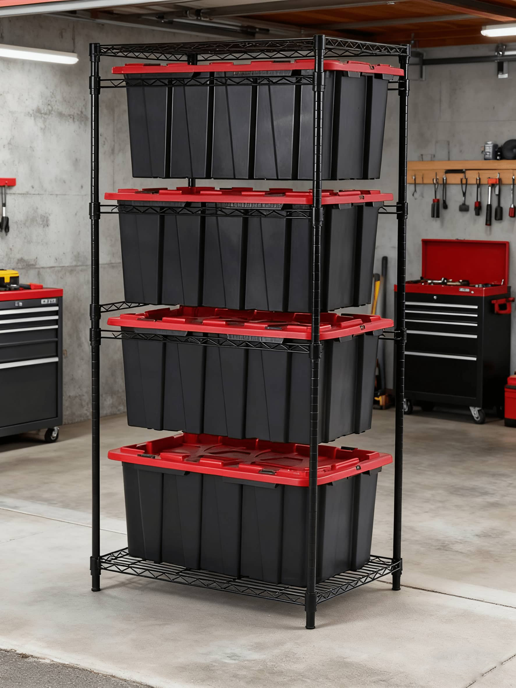 五層可拆卸儲物箱收納架