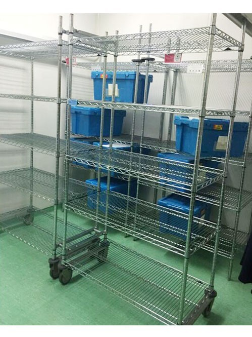 生物工程庫房實驗室電鍍鉻線網貨架
