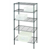 辦公室辦公用品線網儲物架_雜物間收納架_易組裝噴粉金屬貨架（1）