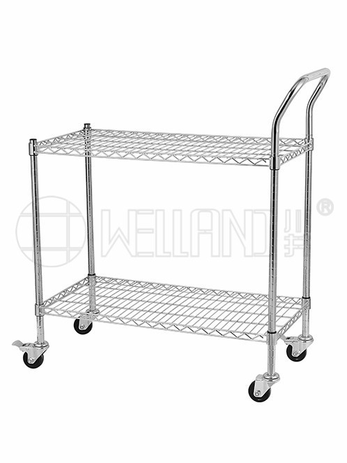 雙層防靜電周轉物料推車