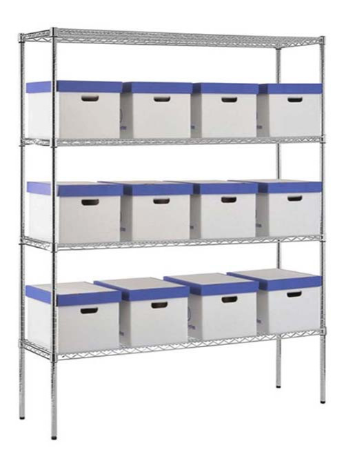大規格網格鍍鉻儲物貨架_多尺寸可選高承重