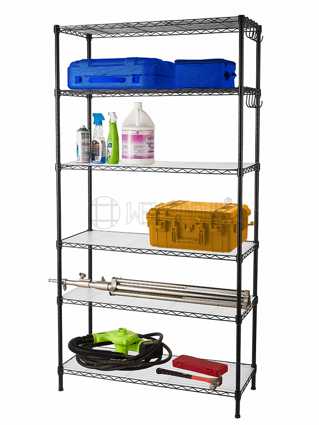 多層可調(diào)節(jié)碳鋼波浪車(chē)庫(kù)架 噴粉線(xiàn)網(wǎng)貨架 金屬網(wǎng)格置物架