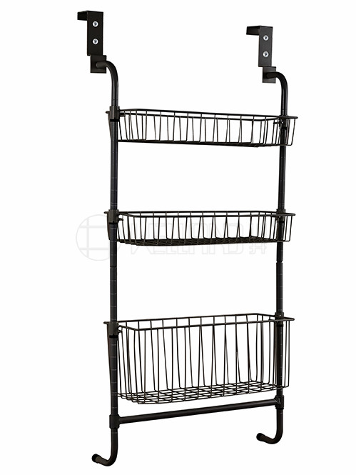 廚房門后懸掛網籃架