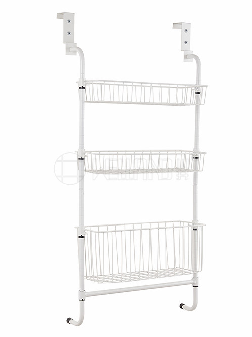 廚房門后懸掛網籃架