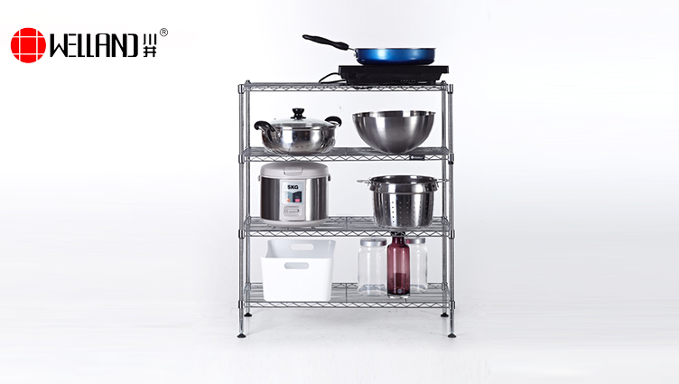 廚房多層可調節置物架安裝-川井