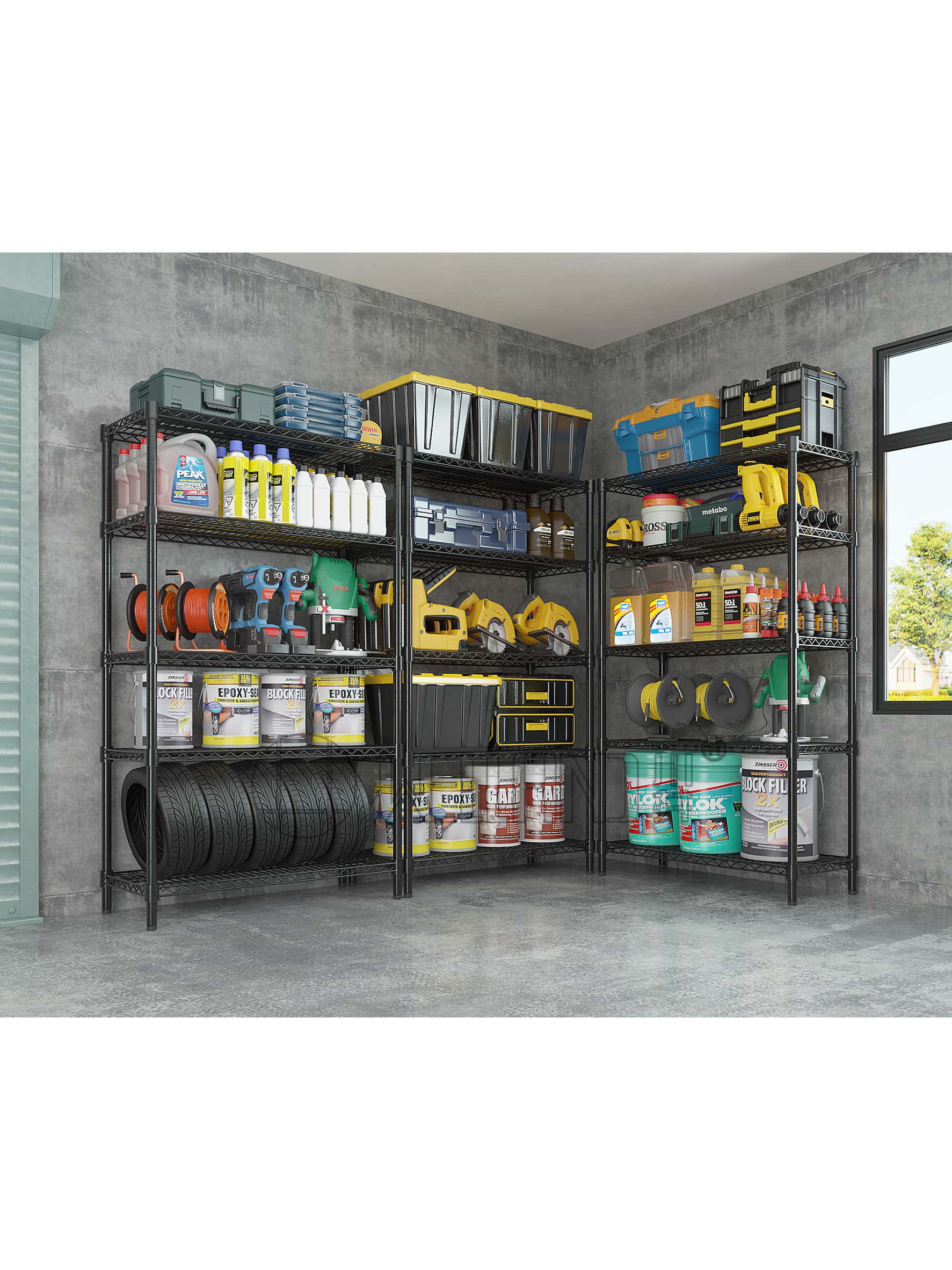 五層烤漆黑貨架 五層烤漆黑貨架