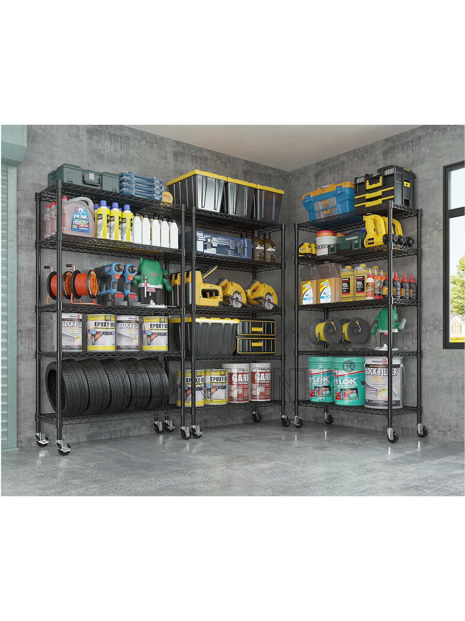 五層烤漆黑貨架 五層烤漆黑貨架