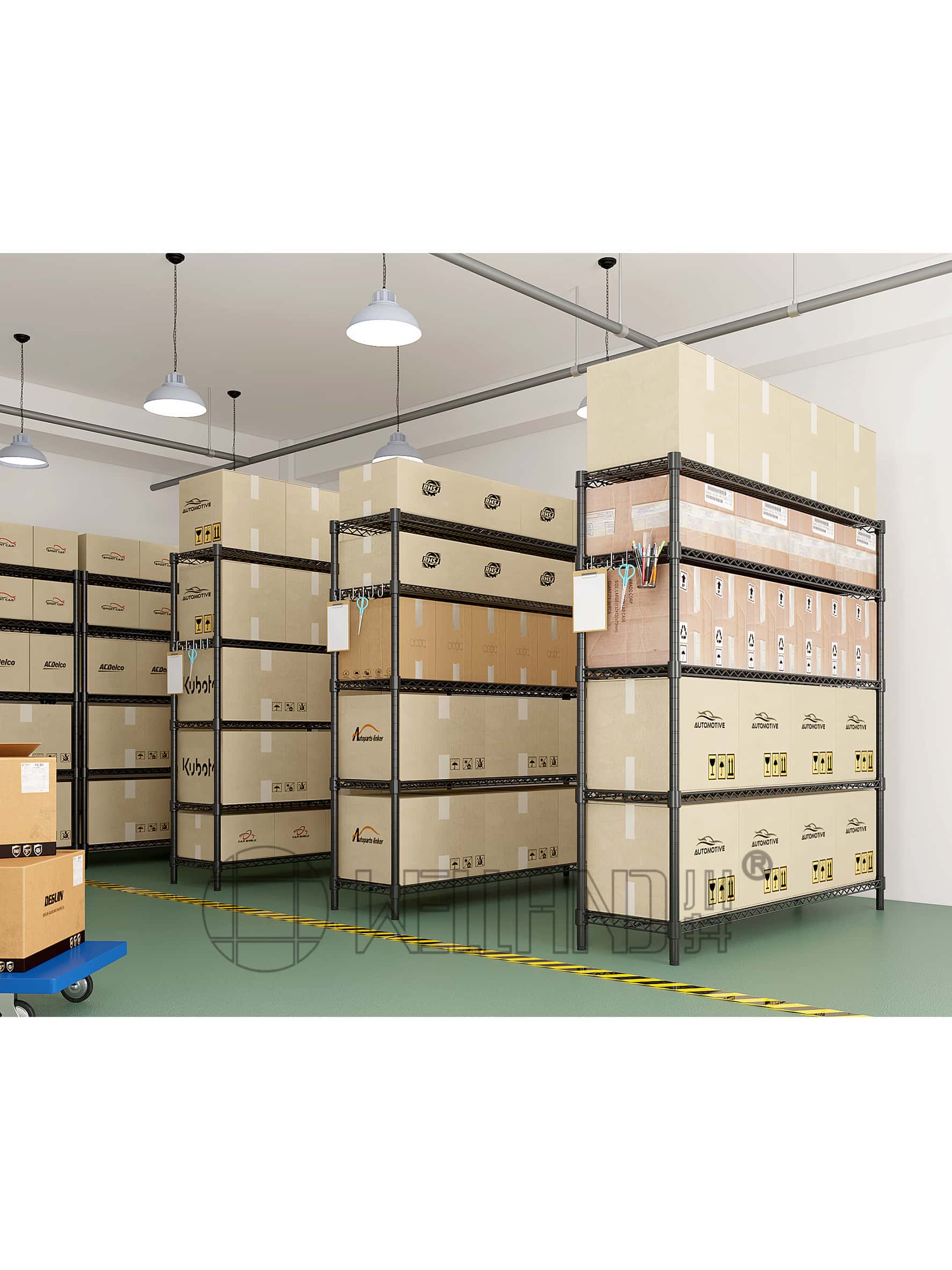 碳鋼噴粉倉庫貨架