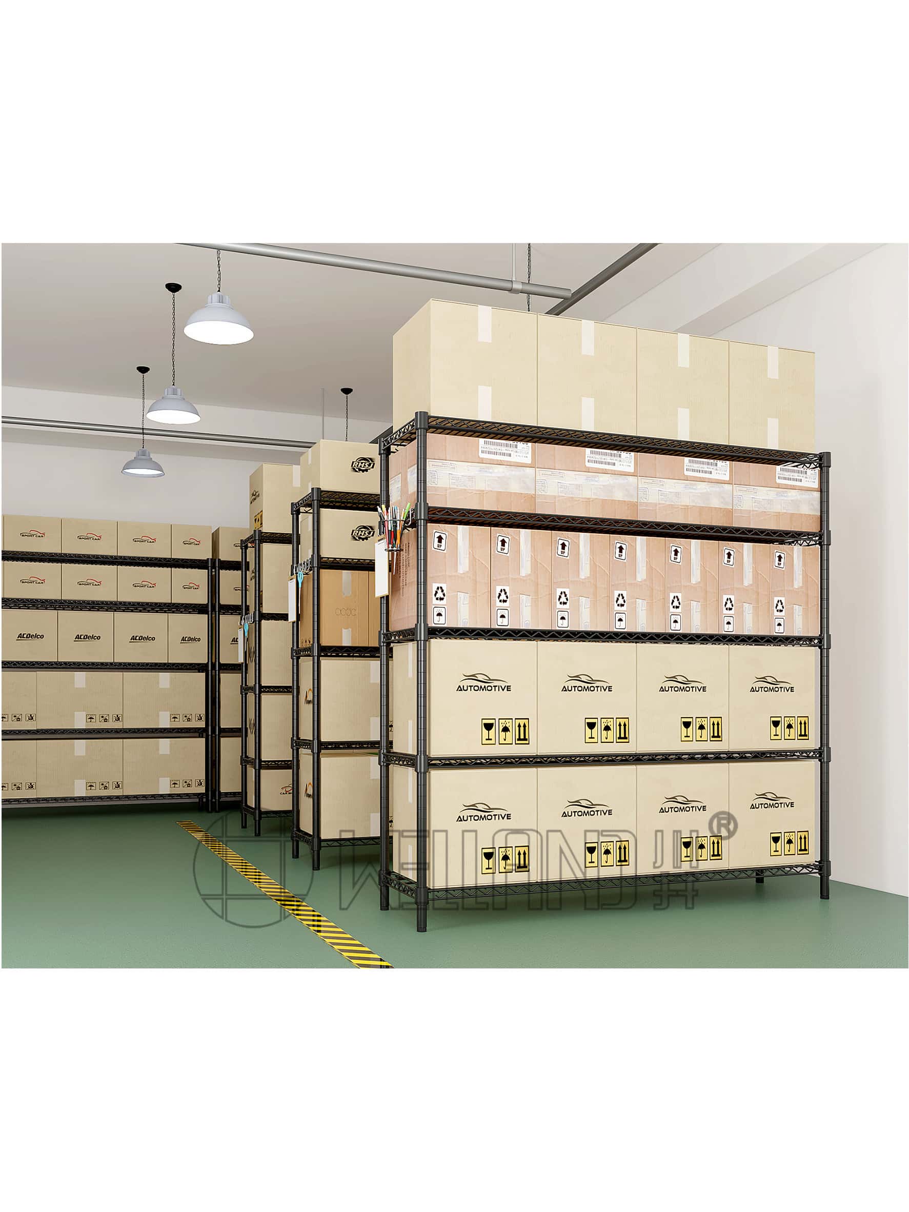 碳鋼噴粉倉庫貨架