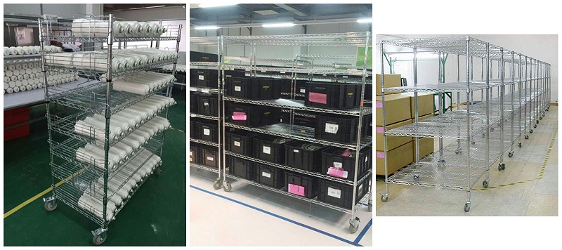 中山常勝金屬輕型貨架 鍍鉻線網置物架生產批發廠家 