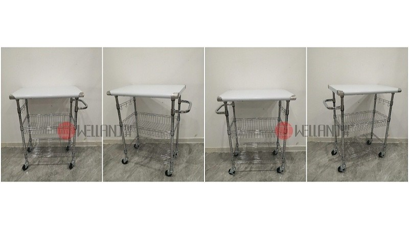 川井推薦-新研發帶不銹鋼面板商用廚房推車