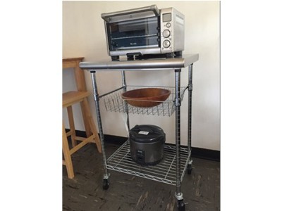 阿聯酋三層不銹鋼網籃廚房推車架成功案例分享