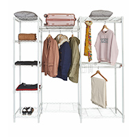 大尺寸組合珍珠白雙人實用大衣櫥 (2)