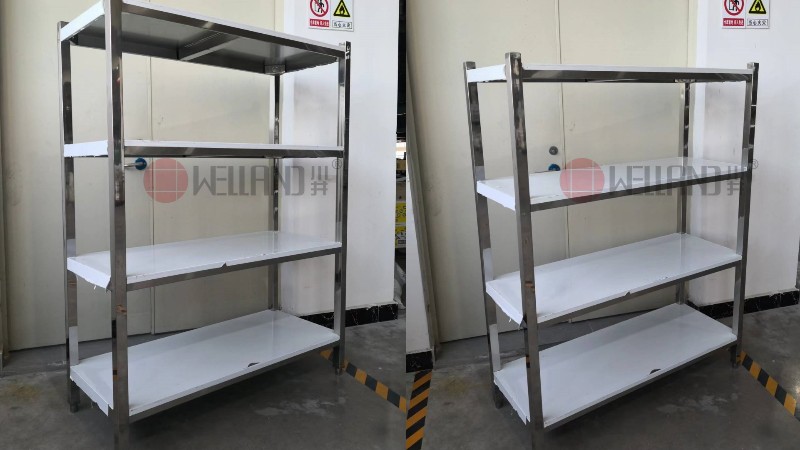 川井牌自主研發推薦四層方管不銹鋼商用貨架