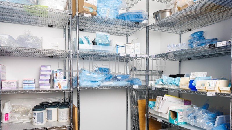 醫(yī)院診所大儲(chǔ)存空間電鍍線網(wǎng)貨架成功案例分享