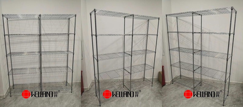 新款五層噴粉銀色兩列收納架分享-WELLAND川井-中山常勝