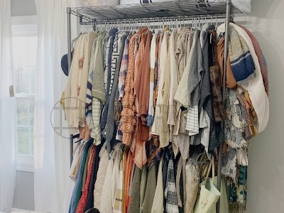 川井簡易碳鋼衣櫥 牛津組合布衣柜 金屬掛衣架 真的巨能裝!!