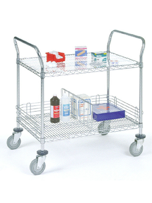 雙層簡易輕便周轉小推車