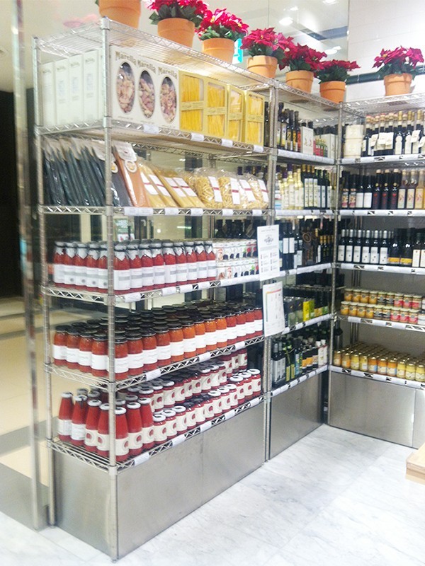 便利店雙面線網置物架