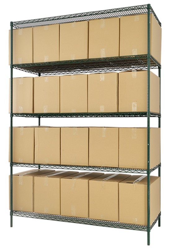 大容量重型波浪網(wǎng)倉儲貨架