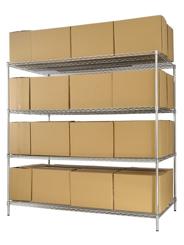 大容量重型波浪網(wǎng)倉儲貨架