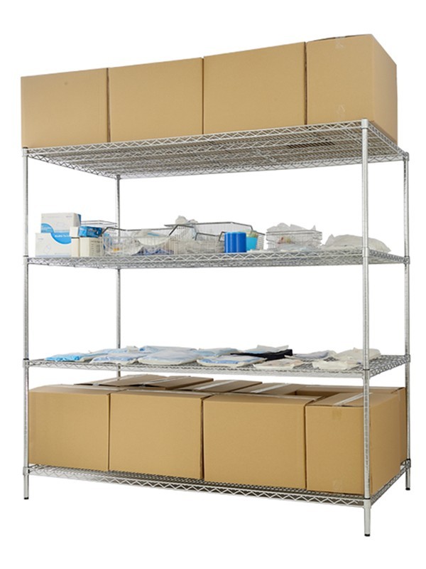 大容量重型波浪網(wǎng)倉儲貨架