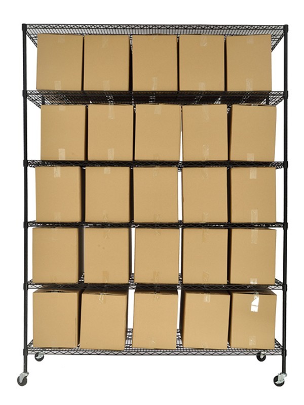 大容量重型波浪網(wǎng)倉儲貨架