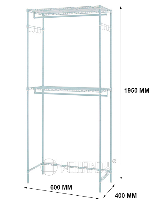 雙層掛衣桿簡易衣櫥