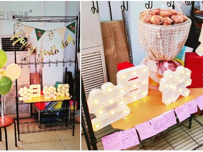 生日道具裝飾布景架子節日高端擺設布景架