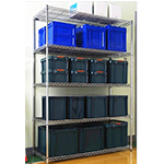 工廠防靜電多層移動周轉置物架_工作金屬物料貨架