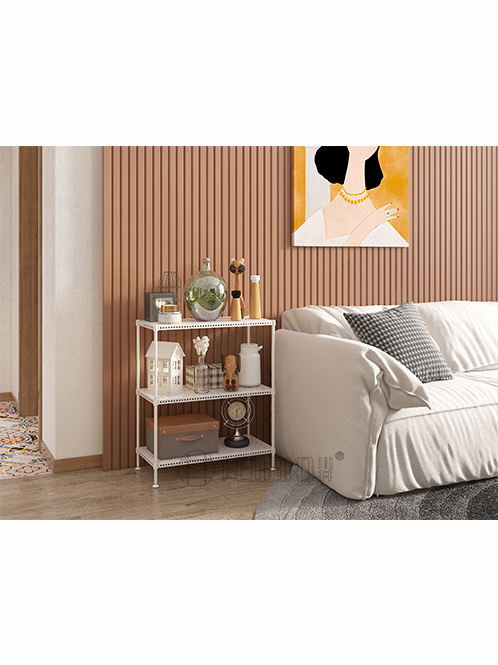 白色多層洞洞板置物架