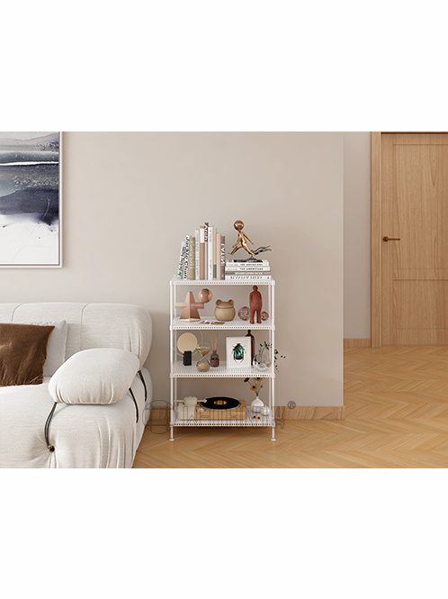 白色多層洞洞板置物架